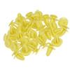 A ABSOPRO 17mm Testa 10mm Foro Plastica Rivetto Giallo (Set di 30)