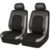 AYBEN Coprisedili Auto Anteriore, per Renault Clio 4 2014-2019 Set Copri-Sedile per Guidatore e Passeggero, Accessori Auto Interno,B Grey