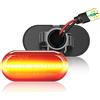 TECTICO indicatori di direzione,freccia auto,Indicatori di direzione laterali ambra 18 SMD con funzione dinamica Compatibile con Nissan Opel Renault Mercedes-benz Dacia, 2 pezzi