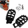 Generic Moto Dirt Bike FootRest Footpegs Pedali Poggiapiedi Per 2017-2023 SX SXF EXC EXCF XC XCF XCW XCFW SMC 65 85 125 150 200 250 350 450 530 For Husqvarna (black)
