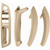 VHJIO LHD RHD Car Interior Porta interna Maniglia in pelle Staffa Trim Cover for BMW E70 E71 X5 X6 2007-2013 Accessori auto Maniglie per portiere auto(LHD-Beige-Standard)