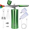 Nlapldy Kit aerografo con compressore, pistola ad aria compressa ricaricabile, portatile, ad alta pressione, con ugello da 0,3 mm e set di pennelli per la pulizia, per pittura, tatuaggi, unghie, trucco, arte,