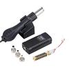 CCZRD Stazione Di Saldatura For Micro Rilavorazione Con Pistola Ad Aria Calda LCD Digitale Asciugacapelli For 750W Termica Strumenti Riparazione For Riscaldamento rapido(Black-02)