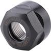 KANASI Dado di serraggio per pinza ER11, filettatura M15x1, diametro esterno 50 mm, altezza 25 mm, in acciaio nero, per portautensili e prolunghe. (M15*1 ER11A)