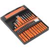 YWBL-WH 12PCS Roll Pin Punch Set di Scalpelli con Testa in Acciaio per la Lavorazione del Legno Lavorazione della Pietra Decorazione Architettonica