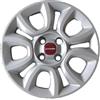 Rixto Kit di 4 copricerchi adattabili - per FIAT PANDA modello 2012 - diametro 15 - non originali