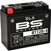 BS Battery Batteria moto AGM SLA BS Battery 300643 BT12B -4, Nero