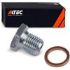 ATEC Germany 1x tappo di scarico olio | Compatibile con: ABARTH 500 / 595 / 695, GRANDE PUNTO, ALFA ROMEO GIULIETTA, MITO, FIAT 500, 500 C, 500L, BRAVO II, DOBLO Bus