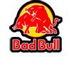 MACMRD Adesivi per Auto 20 * 20 Cm Divertente Bad Red of Bull Grafica Adesivi per Auto E Decalcomanie Adesivi per Auto in Vinile 3D