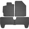 FROGUM El Toro Set di tappetini in gomma per Toyota Yaris II 2005-2011 | Materiale resistente | Bordo protettivo di 1-5, cm