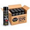 ENJOY TECH Pulitore Freni Spray 12x500ml Professionale - Sgrassante Rapido per Auto, Moto e Bici - Rimuove Grasso, Olio e Ferodo Senza Residui - Sicuro su Plastiche e Gomma con Valvola 360°