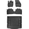MOTOS Set di tappetini in gomma e tappetini per il bagagliaio per Ford S-Max II 2014-2023 Migliorare il comfort di viaggio con tappetino antiscivolo auto 3D- tappetini per tutte le stagioni auto, prot