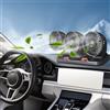 Riloer Ventilatore elettrico per auto Riloer 5V / 12V / 24V, ventilatore d'aria portatile a tre teste, ventilatore di circolazione dell'aria di rotazione a 360 °, USB/accendisigari alimentato