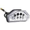 P2R Fanale posteriore compatibile con Moto Rieju 50 MRT 2009-2021 12V a LED cabochon trasparente