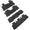 Car Lux - AR06564 AR07076 AR07077 AR07078 Tappetini in gomma su misura per VW T7 Multivan L1 per 8 posti + Tappeto bagagliaio in gomma