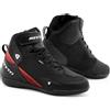 REV'IT! Revit G-Force 2 H2O Neon Scarpe da moto impermeabili, nero/rosso, 43