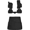 Element - Set di tappetini in gomma 3D e tappetini per bagagliaio, adatti per VW Passat B8, anno di costruzione 2014 - 2025, station wagon, 100% su misura, tappetini per auto, tappetini in gomma