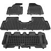 MTM Tappetini Gomma per Kia Sorento III 02.2015-07.2020 Design a Vaschetta, su Misura con Bordi Rialzati cod. 3D 5472