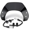 CQRBNE Moto Deflettore d'aria Per Vespa Per Sprint 125 150 2016-2022 Parabrezza Parabrezza Moto Deflettore CUPOLINO(Smoke)