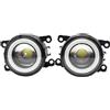 HETEVSCCK Per Fiat 500 Per Panda Per Punto Evo Per Sedici Auto Fendinebbia Angel Eye DRL Lampada Di Marcia Diurna H11 12V (Bianca)