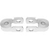 Buachois Sospensione Riser Moto 2 Pezzi, 3cm in Lega di Alluminio Moto Ammortizzatori Ammortizzatori Posteriori Prolunga Altezza Montante, Sospensione Riser Jack Up, Argento(No screw)