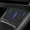 frani Copertura di Ricarica Wireless (Struttura in Fibra di Carbonio Nera) progettata per Tesla Model 3/Y 2021-2024, Accessori per Console Centrale Tesla per Model 3/Y (Non per Model 3 Highland 2024)