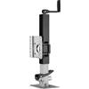 Wiltec Piede stabilizzatore per rimorchi roulotte, max 900 kg, regolabile in altezza con manovella, con pedale e perno di sicurezza