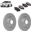 OP Kit dischi e pastiglie freno anteriori compatibile con Alfa Romeo Mito 2008-2018