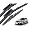 Generic Set spazzole tergicristallo anteriori e posteriori per Renault Megane 4 2016-2021, parabrezza, finestrini, antipioggia, 241810