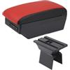XEXJHQQ Per Ford Per Fiesta Mk5 Per Fusion 2002-2012 Bracciolo Box Bracciolo Box Auto Bracciolo Centrale Scatola Portaoggetti Con USB Bracciolo Portaoggetti(C5 black border 7USB)