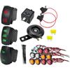 Ronyme Kit Indicatori di Direzione Universale ATV UTV con Clacson e Relè LED
