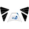 AZgraphishop KIT ADESIVI PER VANO PORTA OGGETTI RESINA 3D COMPATIBILE CON BMW R 1300 GS 2024 ON FM-1075 (Light White)