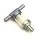 BCR FILTRO FILTRINO METALLICO TUBO BENZINA OLIO 8 MM A T 3 VIE CICLOMOTORI SCOOTER MOTO VARIE APPLICAZIONI