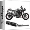 MOTOTOPGUN arrow 71502VAN scarico omologato open veloce alluminio fondello carby compatibile con triumph street triple 765 2020 2021 2022 mototopgun