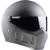 Bandit Casco de Moto Integral BANDIT Super Street II Negro Mate Visor Tintado Streetfighter Custom Biker Style Dull Black Motorcycle Helmet SSMB (XL)