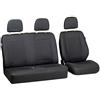 Zakschneider Coprisedile per Fiat Scudo - Set di Coprisedili 1+2 - Colore Premium Nero a Scacchi