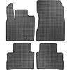 edecor Tappetini in gomma per auto, set di tappetini in gomma per Nissan Qashqai III dal 2021, nero