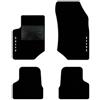 QUEMAR Tappetini Auto compatibili con Opel Mokka e Mokka-e dal 2021/ Kit Tappeti Moquette e Gomma su Misura (Set 2 Anteriori +2 Posteriori)/ Ricami e Colori Personalizzati (Bordo Bianco, 2 Ricami)