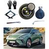 D'ANGELO 1988 Kit Ruotino di Scorta 17 compatibile con MG4 con Cric, Chiave, Guanti e Sacca 125/80R17