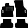 QUEMAR Tappetini Auto compatibili con Golf VII 2012-2019 / Kit Tappeti in Moquette e Gomma su Misura (Set 2 Anteriori + 2 Posteriori) / Ricami e Colori Personalizzati (Bordo Nero, 2 Ricami)