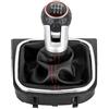 WANSONGHUI Pomelli Leva Cambio Auto Per VW Per Golf 5 MK5 R32 Per GTI Per GTD Per Golf 6 MK6 R20 2004-2013 Pomello Cambio Leva Cambio Auto Pomello Cambio Con Cuffia Copri Cuffia Pomello Leva Cambio(6 Speed)