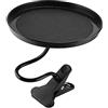 MAGICLULU Tavolino per Auto Clip Flessibile, Vassoio per Cibo per Auto in Plastica Robusta, Organizer per Vassoio da Grembo, Adatto per Snack e Bevande in Viaggio, Montaggio Fino a 5 Cm di Spessore