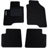Generico Carmats Tappetino per Auto Panda III serie dal 2012, Nero, 70 cm, Moquette