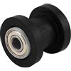 Asudaro Rullo di Guida per Puleggia Tendicinghia per Moto, Ruota Concava Del Rullo Della Catena Del Motociclo Asudaro Guide Della Puleggia Tendicatena Universale Plastica per Motociclette Off Road 8mm