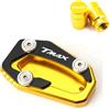 SSHANGQ For TMAX 530 560 SX DX TMAX530 TMAX560 Tech Max 2017-2022 Tappo valvola moto Cavalletto Piede Supporto laterale Estensione Pad(Color:A set- Gold)