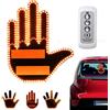 Ukisisi Mano luminosa auto,Luce Da Dito Dell'auto Con Telecomando,Luce for Gesti Della Mano for Auto,Divertente Auto Finger Light,luce PerGestiDelle Mani Per Auto,gesto Macchina Luce,Accessori Auto Divertenti