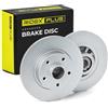 RIDEX PLUS 82B1677P 2x Disco freno Posteriore con mozzo portaruota con anello sensore ABS con cuscinetto ruota Compatibilità con RENAULT Trafic 3 Van FG