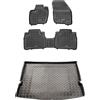 MOTOS Set di tappetini in gomma e tappetini in Pe per il bagagliaio Ford S-Max II dal 2015 Migliorate il vostro comfort di viaggio con il tappetino antiscivolo per auto - tappetino per auto per tutte