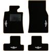 QUEMAR Tappetini Auto per MINI R56 R57 R58 R59, Bordo Beige, 4 Ricami | 2007-2013 / anche Coupé e Roadster / Kit Tappeti Moquette e Gomma su Misura / Set 2 Ant. +2 Post. / Ricami e Colori Personal.