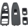 BIISVM Maniglia Porta Interna Per BMW Serie 1 3 4 F20 F30 F31 F34 F35 F36 318i 320i 330i 335i 2012-2019 LHD RHD Copertura Interruttore Alzacristalli Portiera Interna Auto Maniglia Porta(B-Black-4Piece SET)